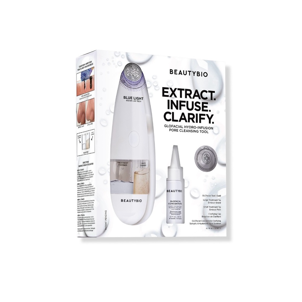 Beautybio Glofacial Hydro-Infusion Pore Cleansing Tool NIB💙